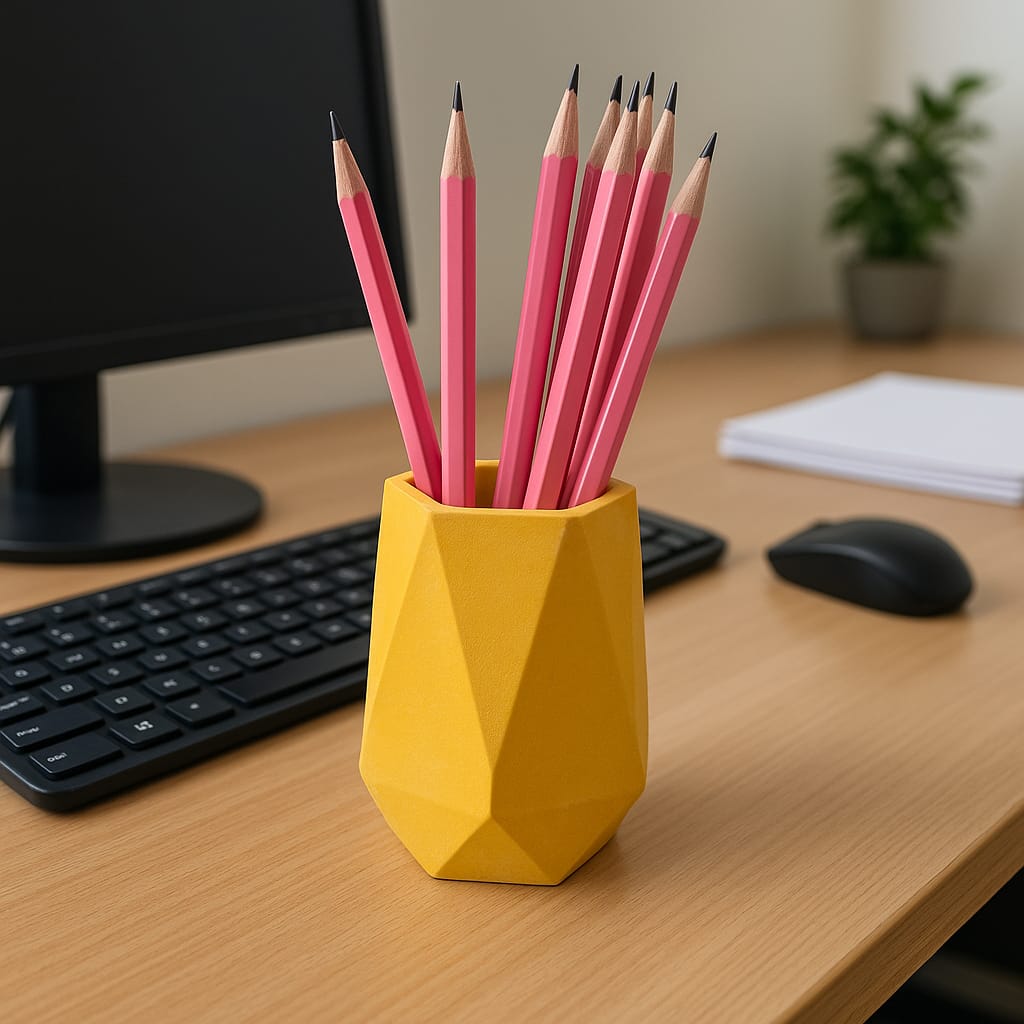 Sarı Beton Kalemlik