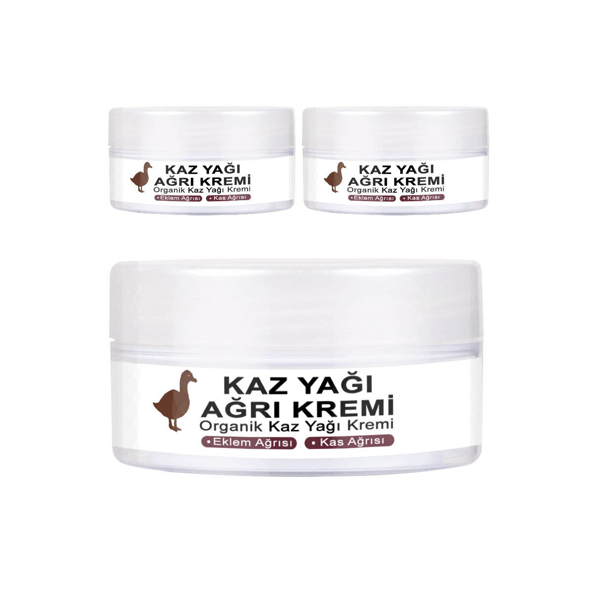 KAZ YAĞI MASAJ KREMİ 50 ML 3 ADET – EKLEMKAS VE BELAĞRILARI İÇİN BAMYA TOHUMU, APİTOKSİN(ARIZEHİRİ) BOSWELLİA VE KOLAJEN FORMÜLLÜ