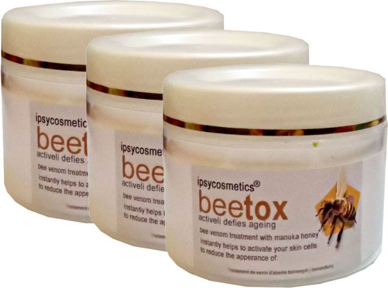 İPSYCOSMETİCS BEETOX DOĞAL ARI ÖZÜ - YÜZ CİLT DEKOLTE BOYUN KREMİ 100 ML X 3 ADET
