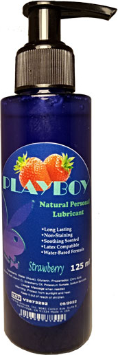 PLAYBOY ÇİLEK AROMALI DOĞAL 125ML / PLAYBOY STRAWBERRY FLAVORED NATURAL LUBRİCANT 125ML