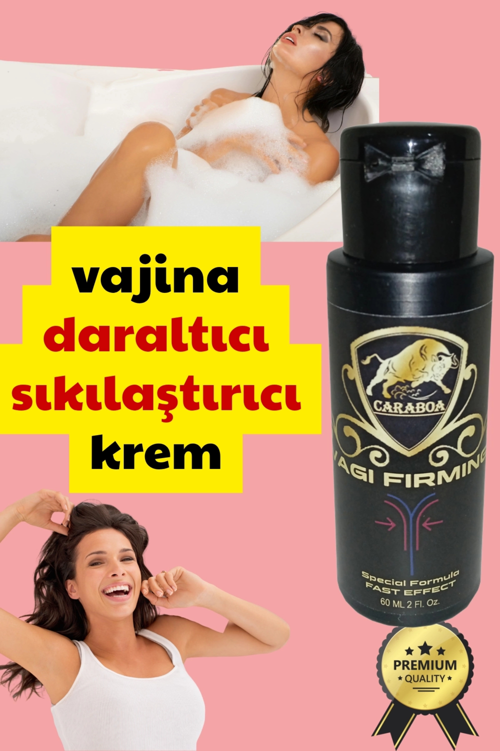 CARABOA KADIN DARALTICILIM SIKILAŞTIRICIM ISTEK ARTTIRICILIM ORGAZMLI ETKİLİ VAJİNAL KREM A-KALİTE