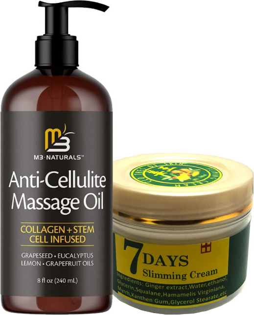 7DAUS SLİMMİNG CREAM 100 ML KREM + ANTİ-CELLULİTE MASSAGE OİL 240 ML MASAJ YAĞI