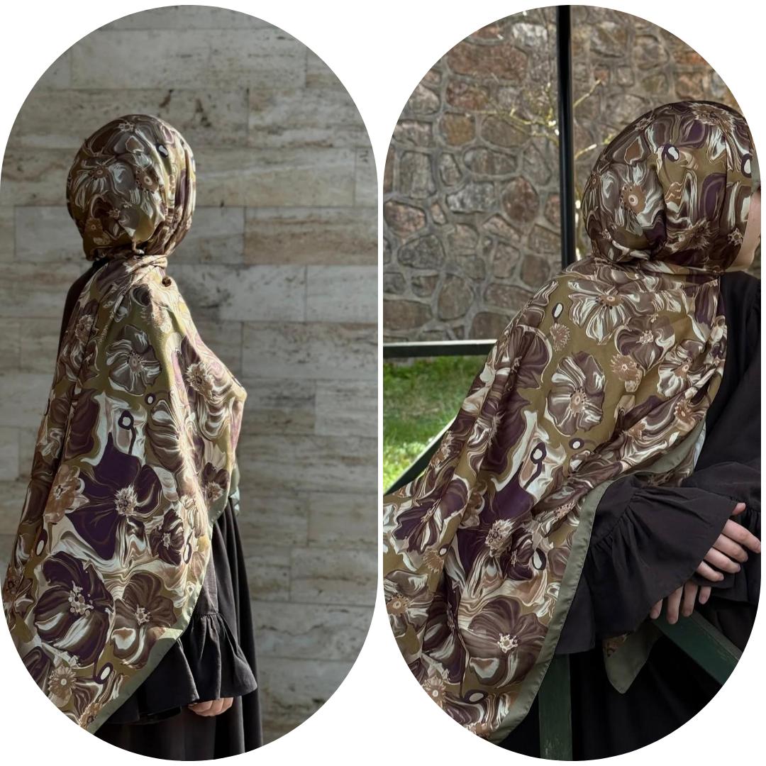 PAMUKLU SOFT ROZA DESEN ŞAL-HAKİ