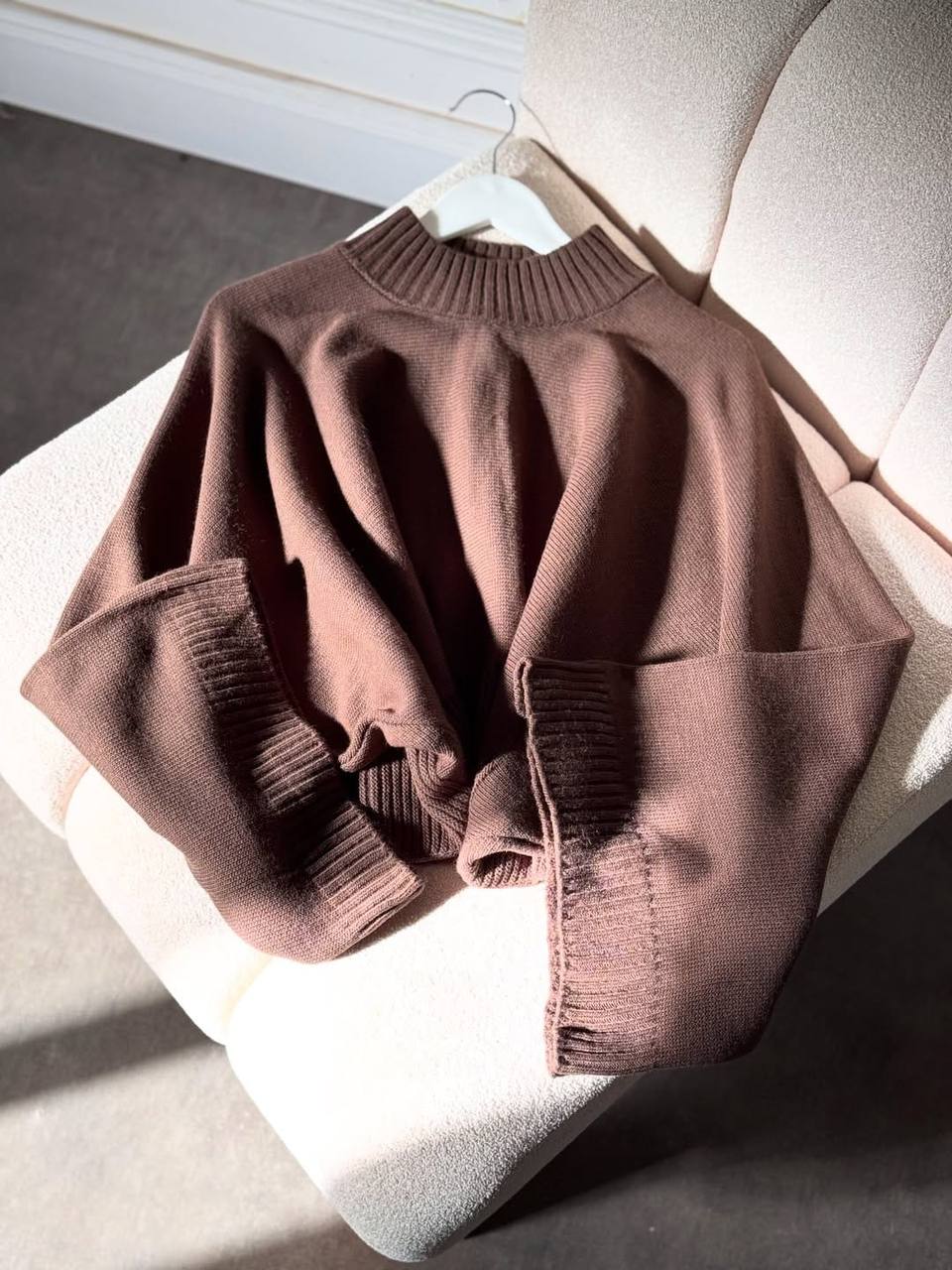 Kahve Yarasa Kol Kazak- Standart