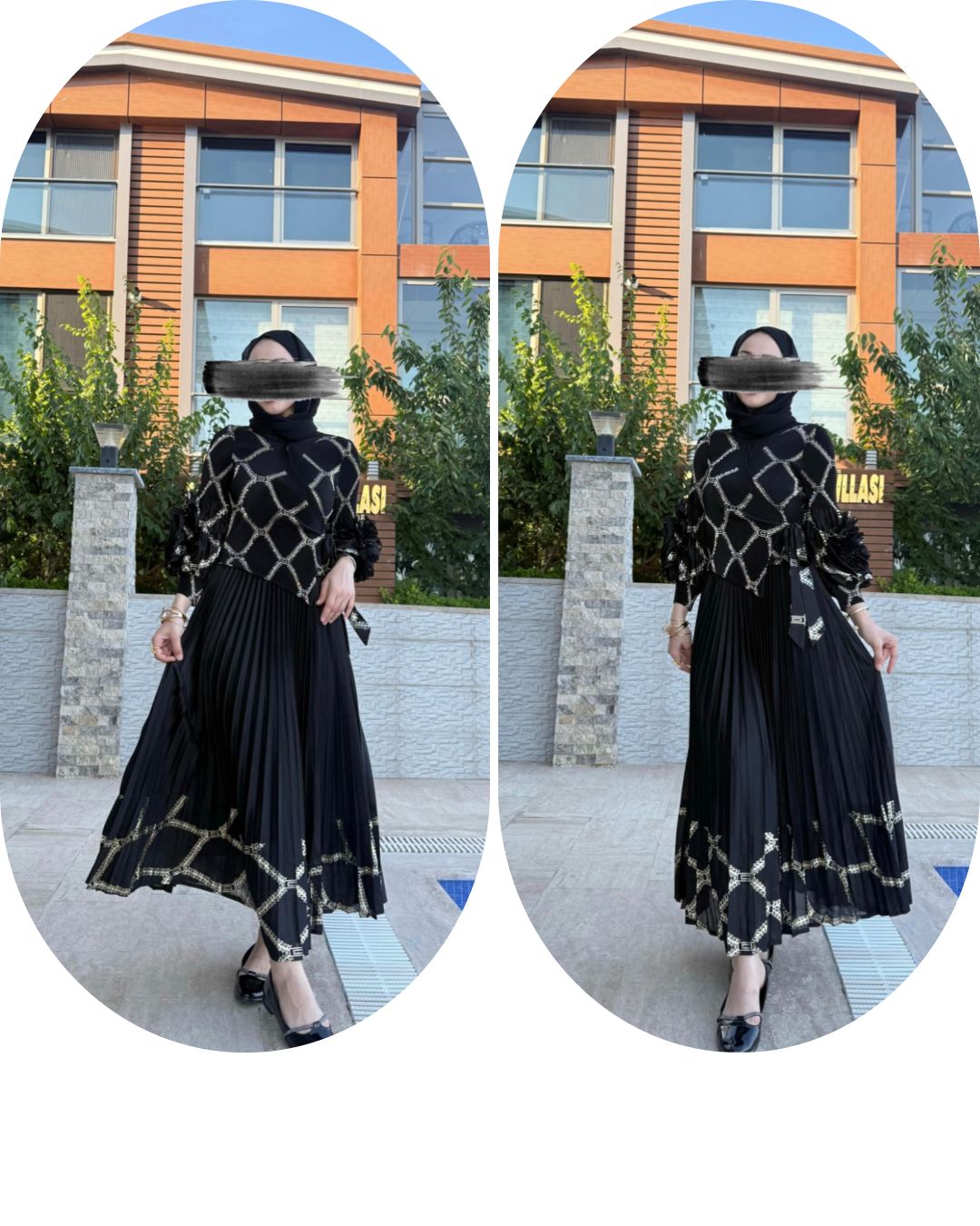 İthal Gold Elbise ( Standart)