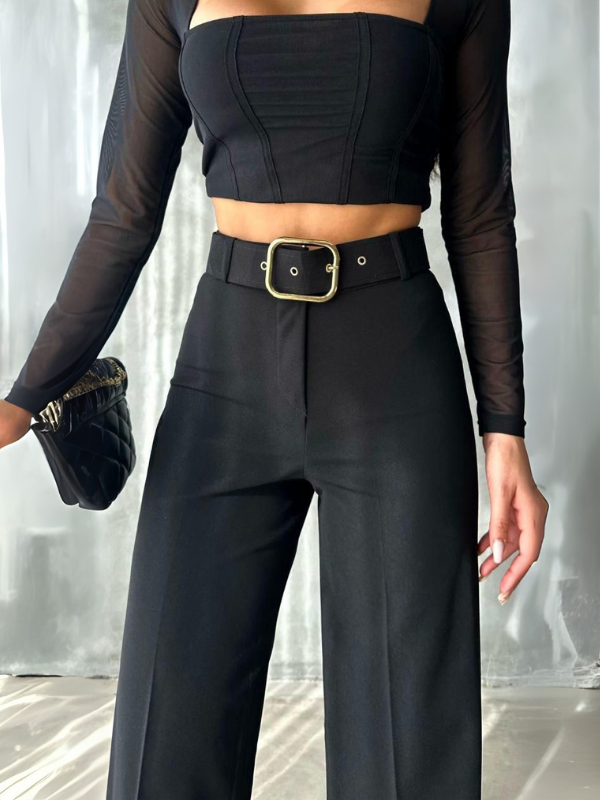 Palazzo Yüksek Bel Pantolon