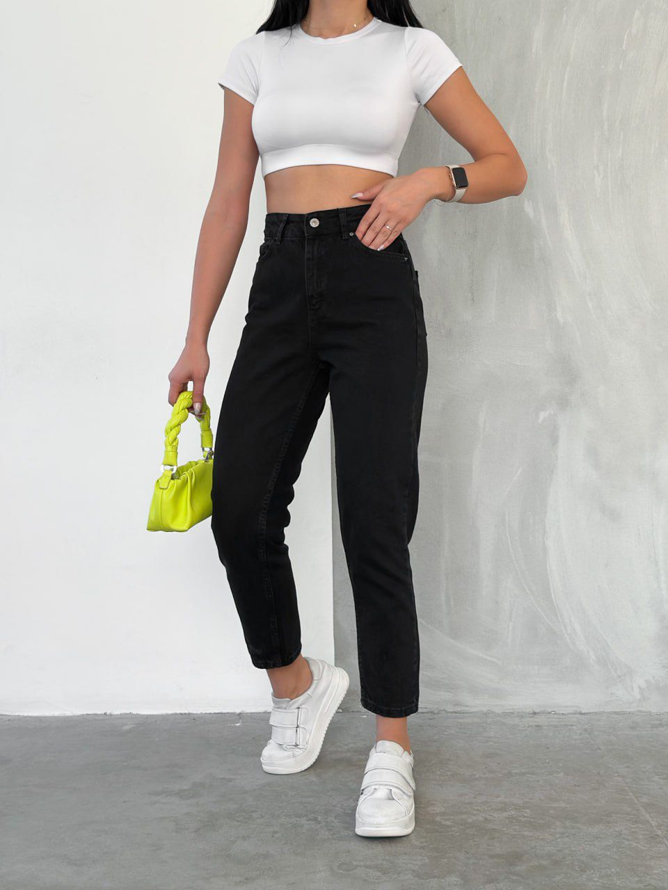 Kadın Kot Pantolon Mom