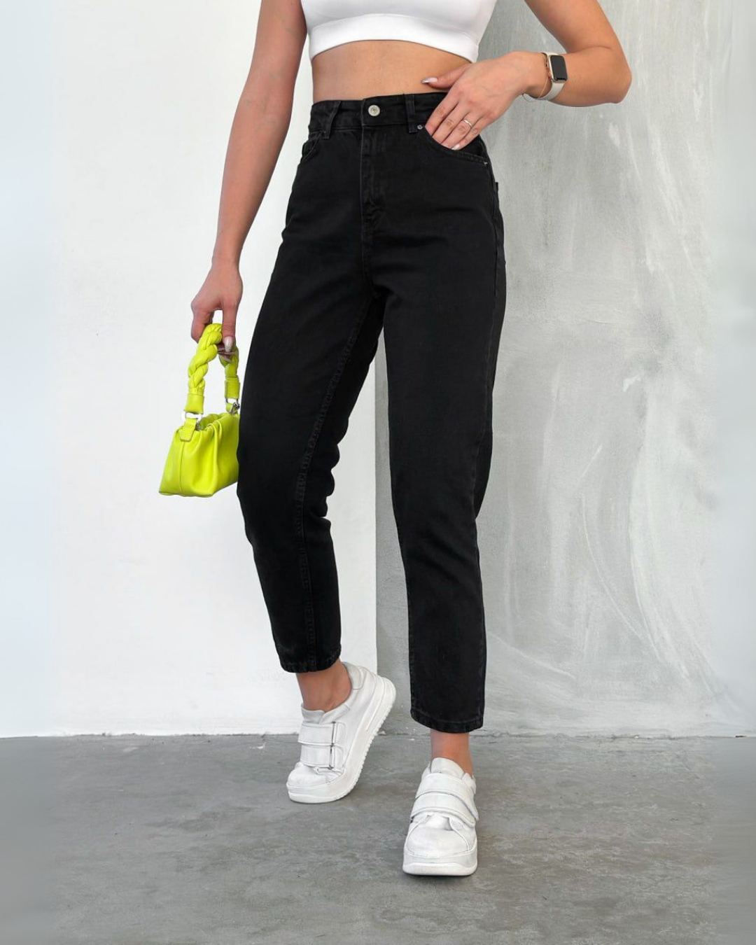 Kadın Kot Pantolon Mom