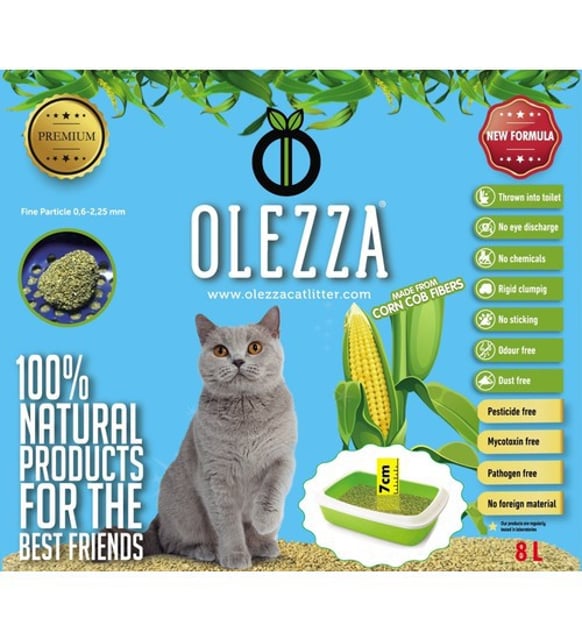 Olezza Mısır Koçanı Kedi Kumu 8Lt