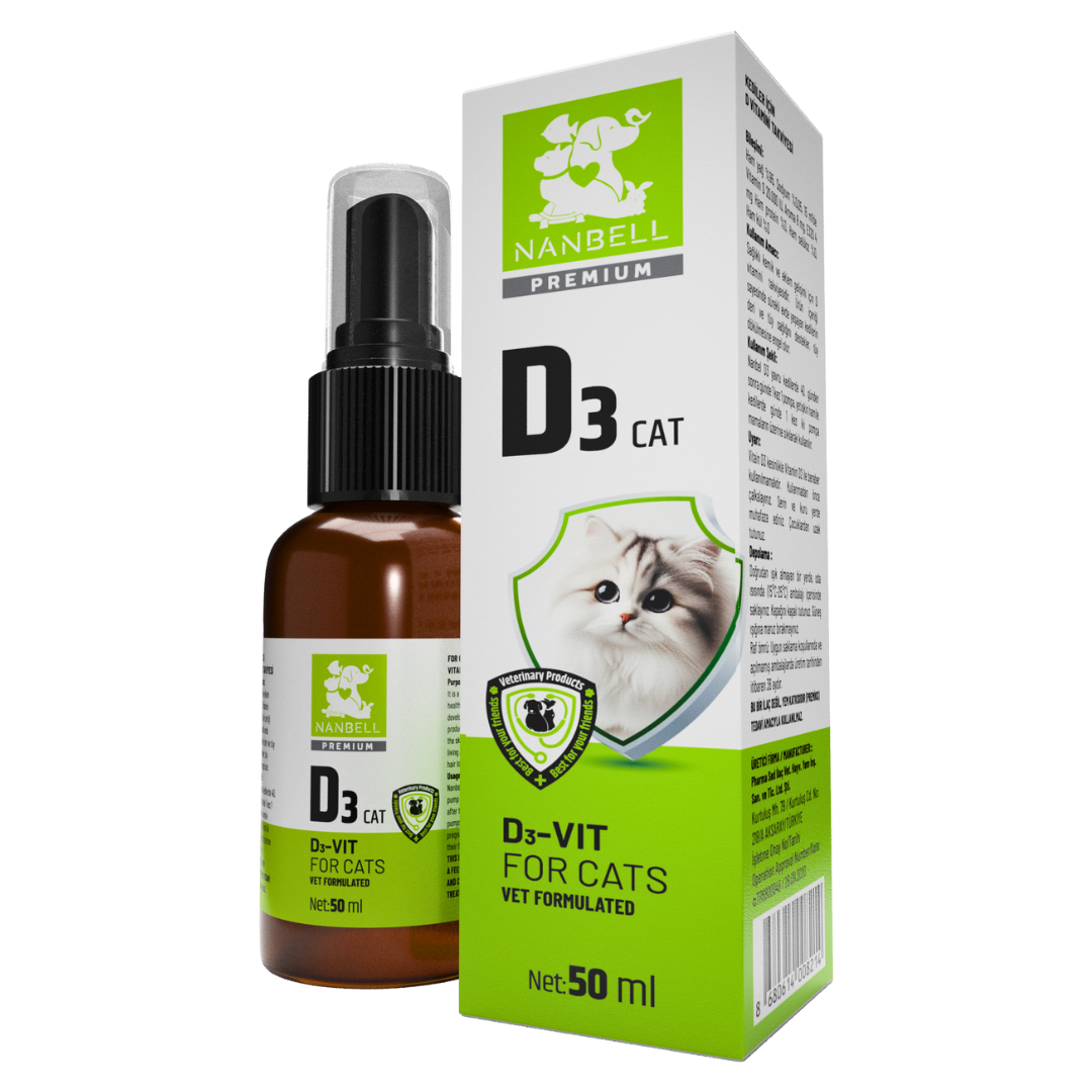 Nanbell D3 Cat – Kediler İçin D Vitamini Takviyesi