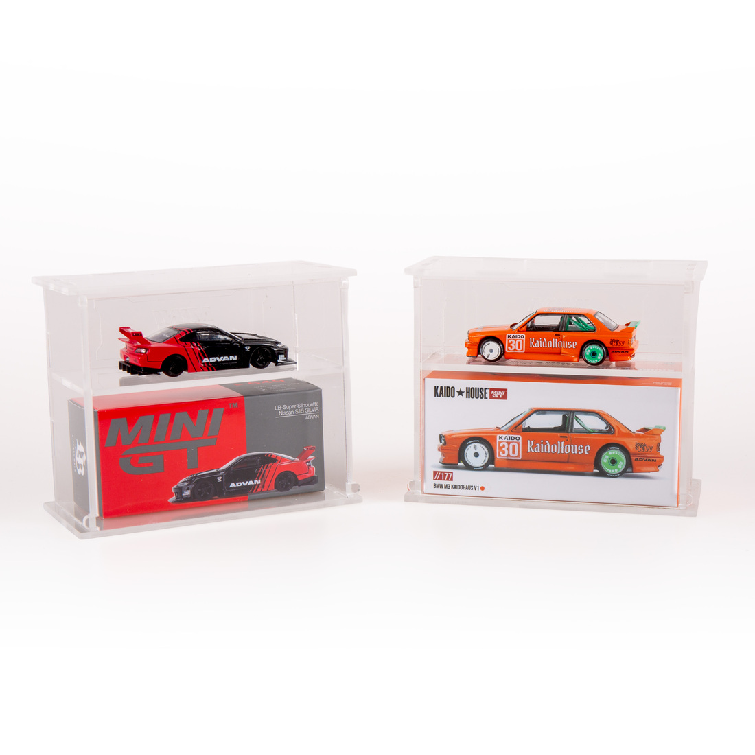 5li Set Kaido House, Mini GT  1:64 Ölçekli DieCast Model Arabalar Akrilik Koruyucu Vitrin