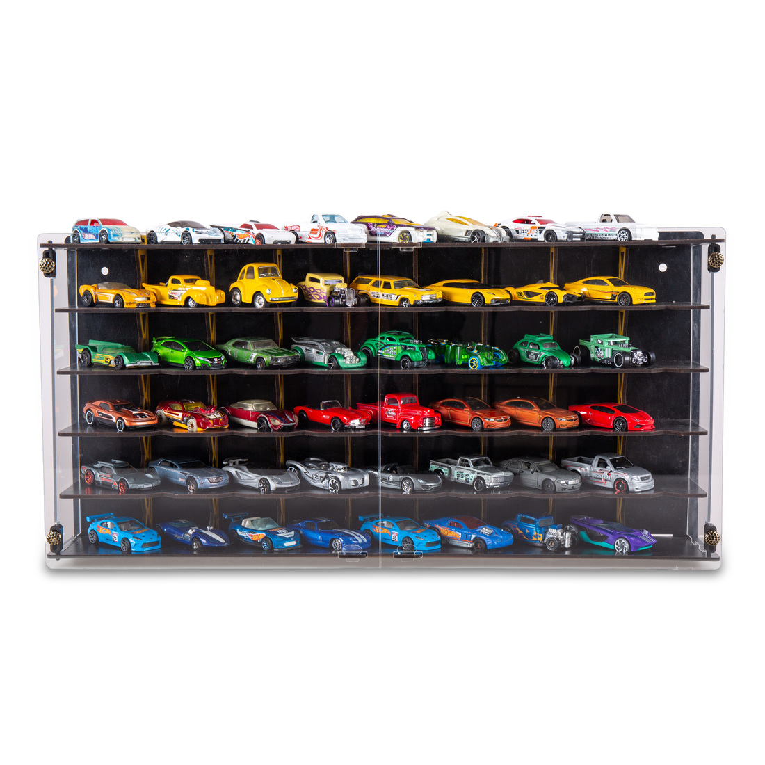 Pleksi Kapak 48 Araçlık 1/64 Hotwheels, Matchbox Uyumlu Hobi Oyuncak Araba Rafı Koleksiyon Model Araba Garajı