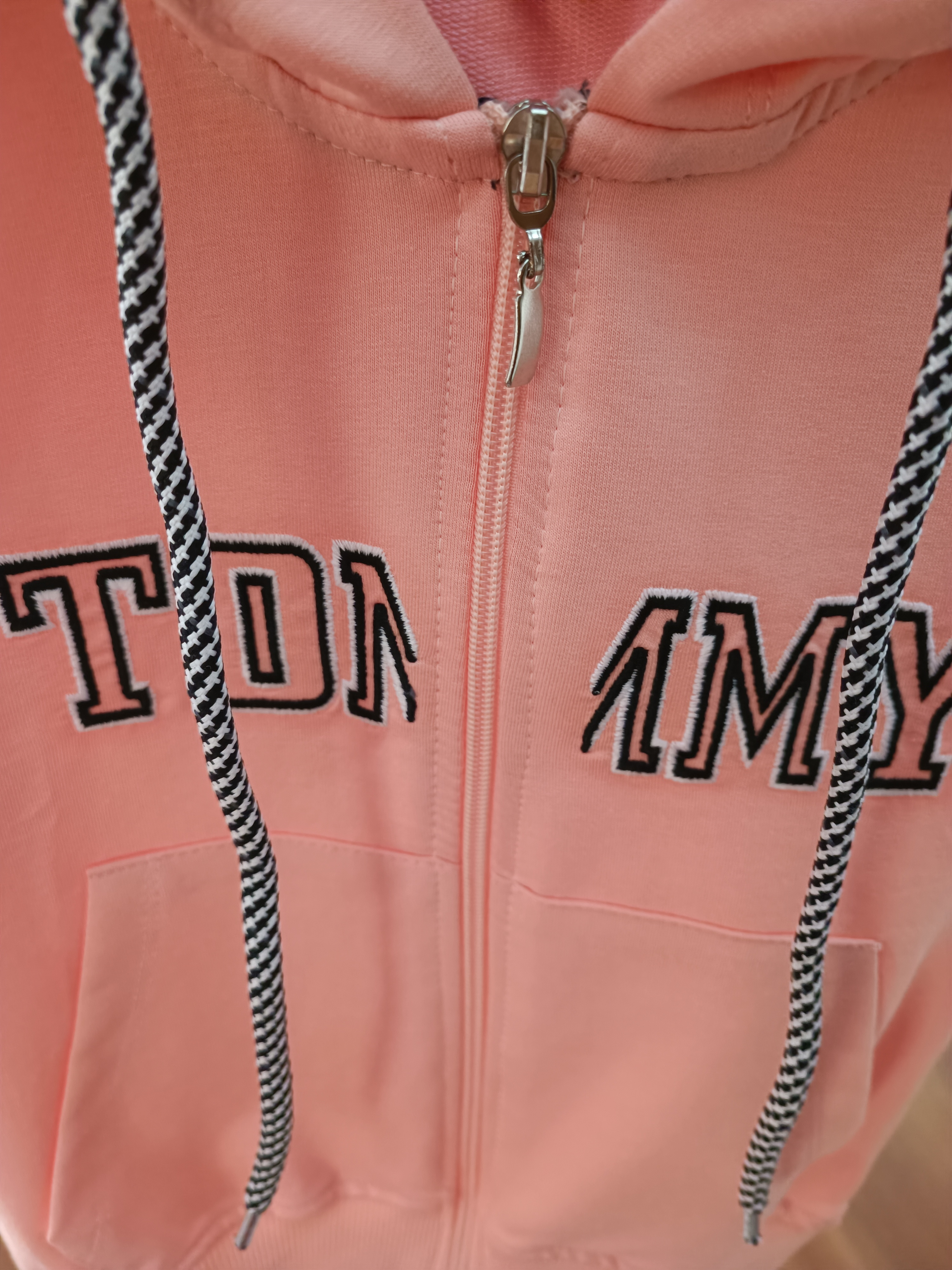 KAPÜŞONLU KIZ ÇOCUK YELEK(SOMON)