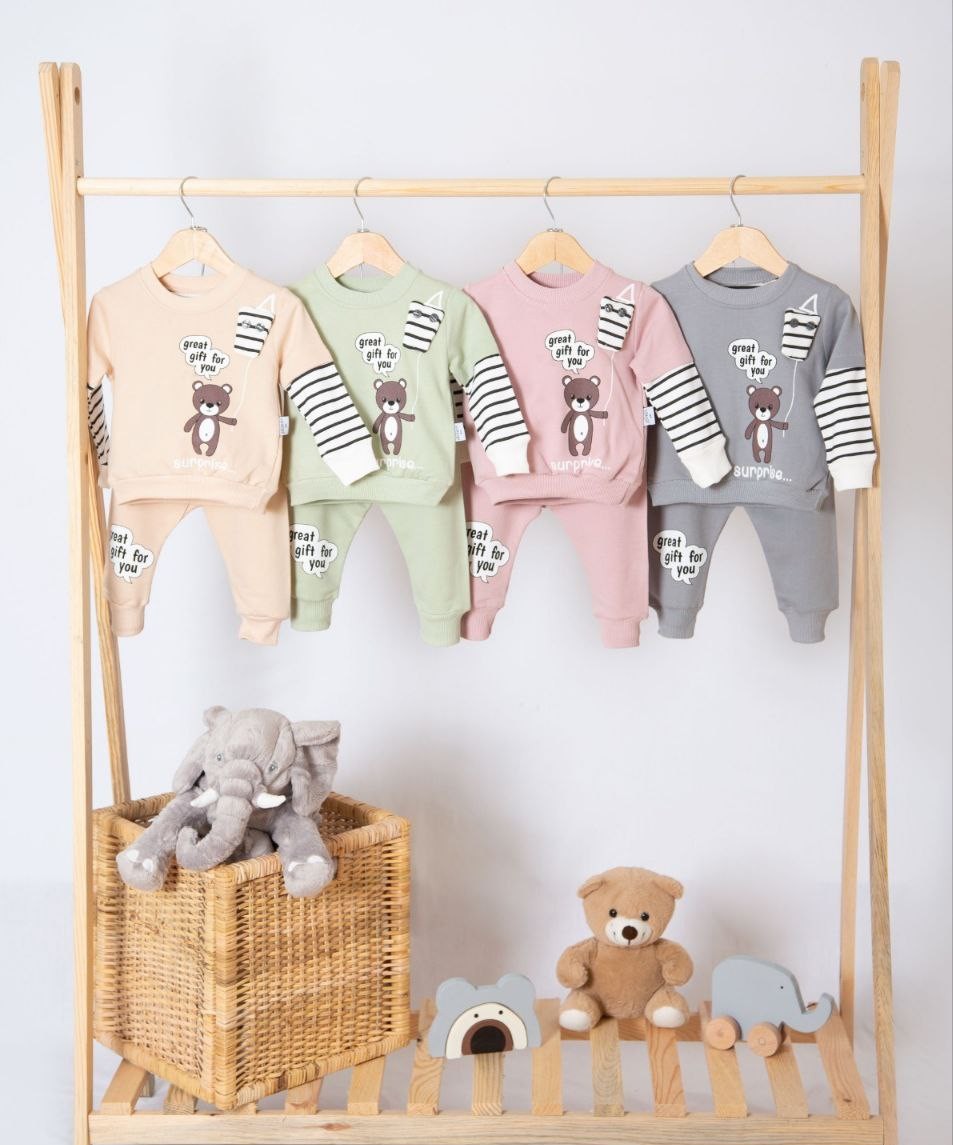 SÜPRİZ AYICIK BASKILI 2'Lİ TAKIM