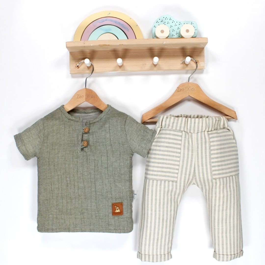 PANTOLONU ÇİZGİLİ 2'Lİ TAKIM