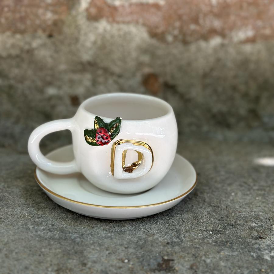 Kişiye özel harfli fincan