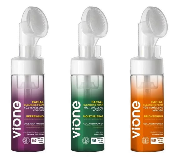 3 ü Bir Arada Vione Yüz Temizleme Köpüğü