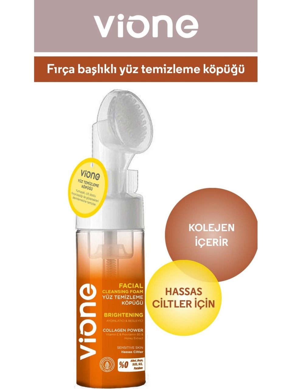Kolojen Takviyeli Yüz temizleme Köpüğü