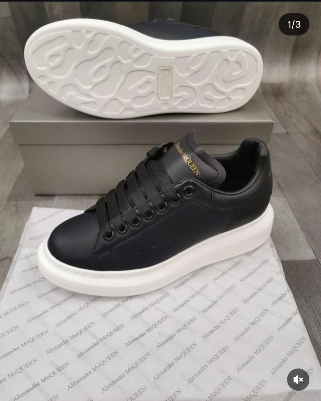 Sneaker Unisex Siyah hAlexander Mcqueen Kalın Taban Günlük Spor Yürüyüş Ayakkabı