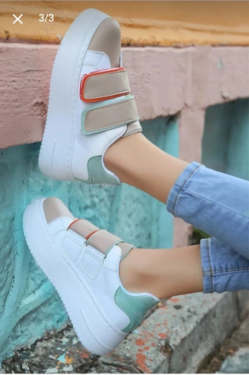 Kadın Sneaker Renkli Spor Ayakkabı Günlük