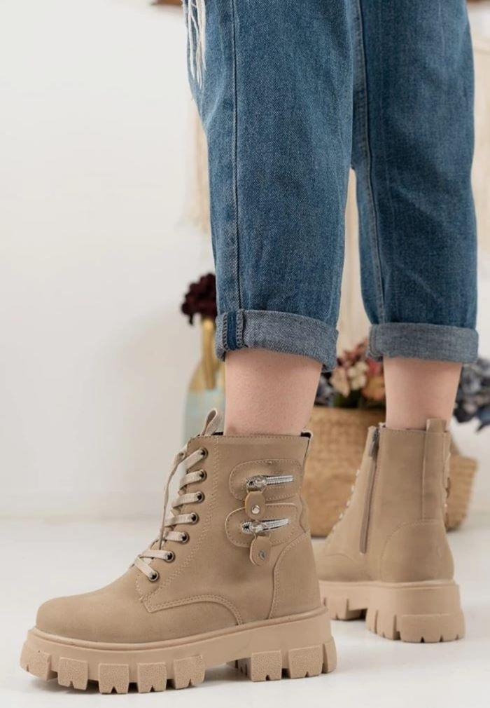 KADIN BOT KIŞLIK SU GEÇİRMEZ FERMUARLI BAĞCIKLI