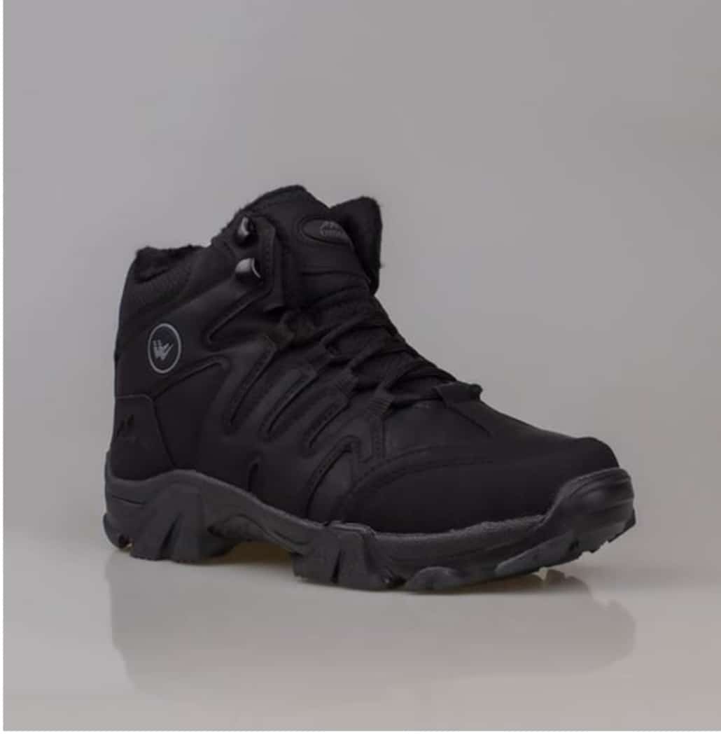 ERKEK BOT KIŞLIK SU GEÇİRMEZ SİYAH BÜYÜK BEDEN