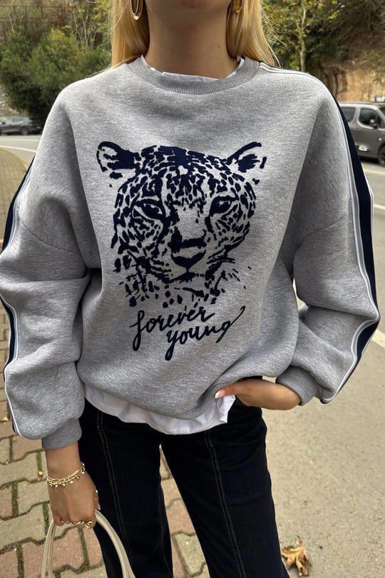 Baskılı Sweatshirt