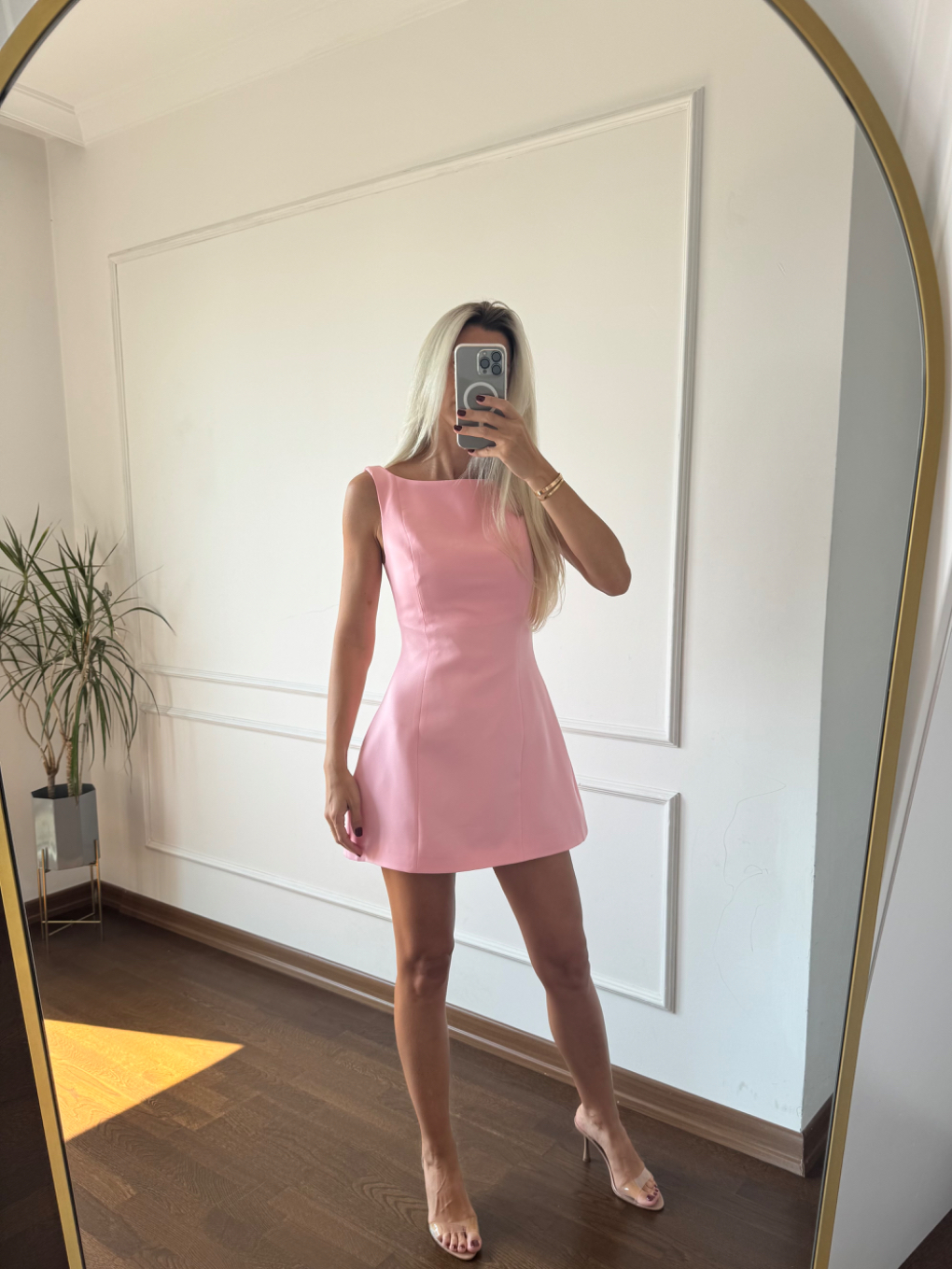 Pembe Mini Elbise