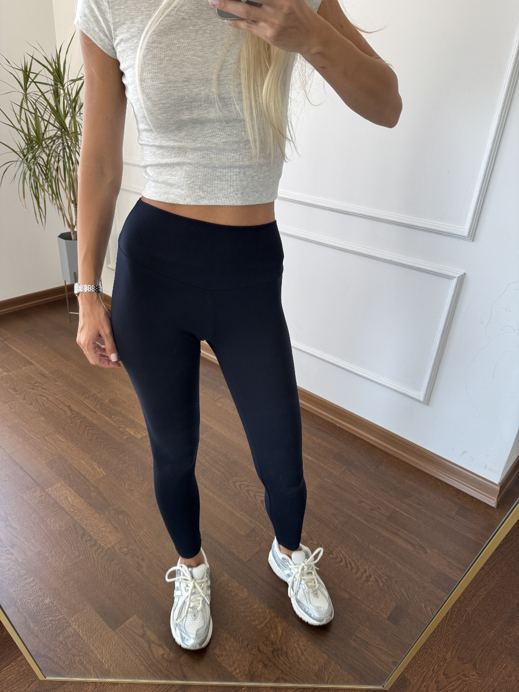 Lacivert Yumuşak Dokulu Tayt