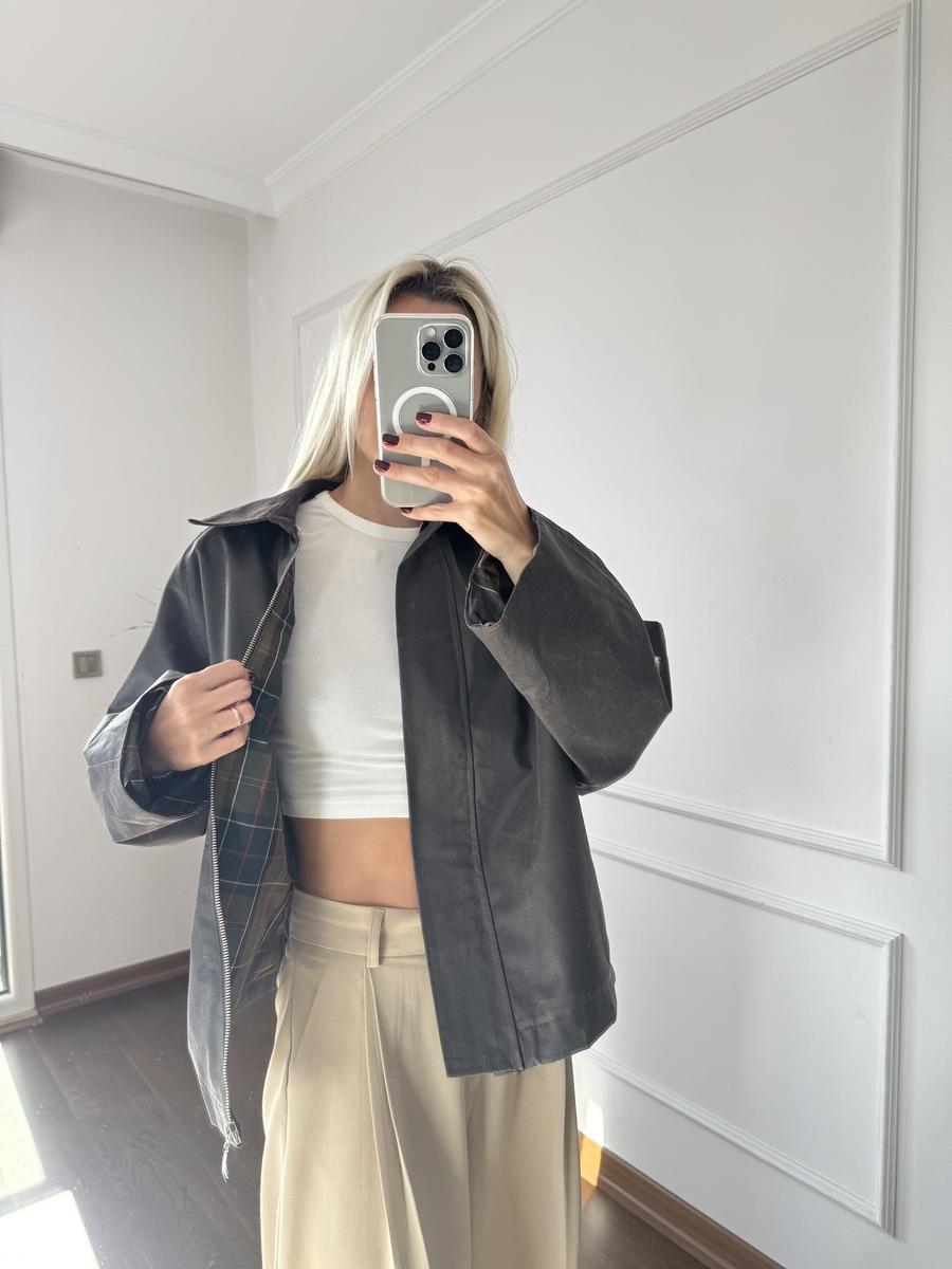 Yaka ve Astar Detaylı Kahverengi Ceket