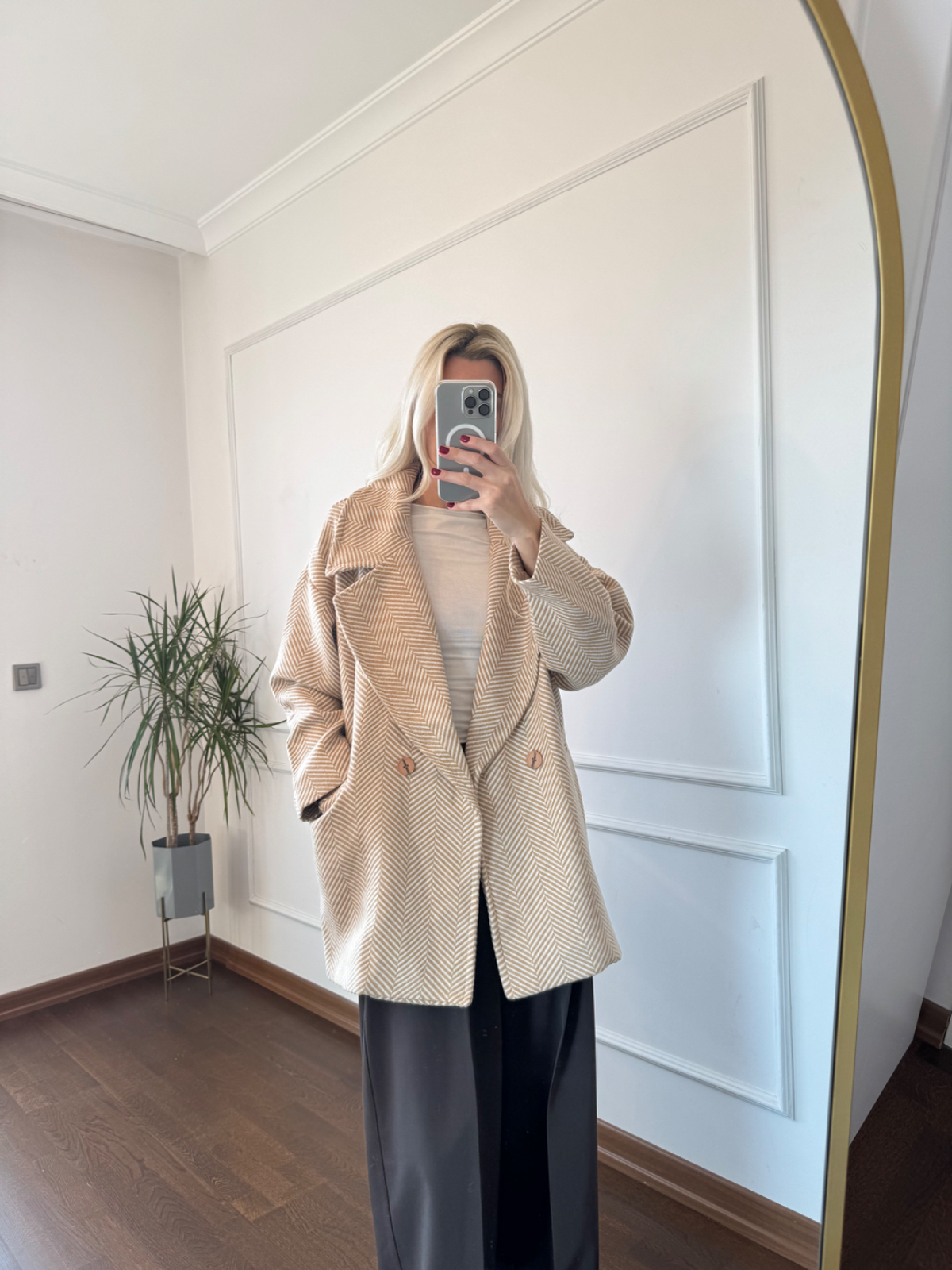 Balık Sırtı Camel Kaban