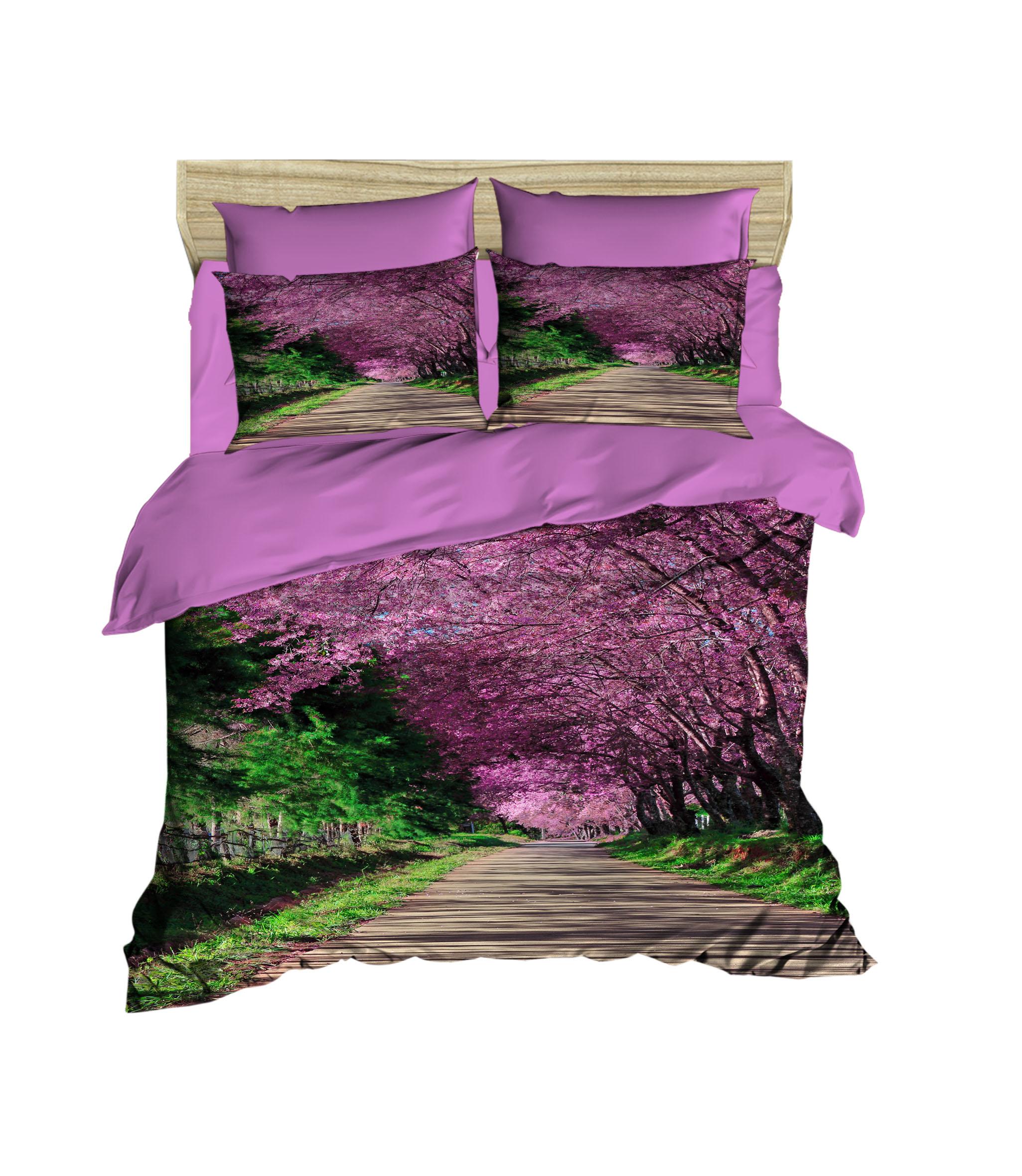 Çift Kişilik 3 Boyutlu 4 Parça Pamuk Saten 3D Nevresim Takımı