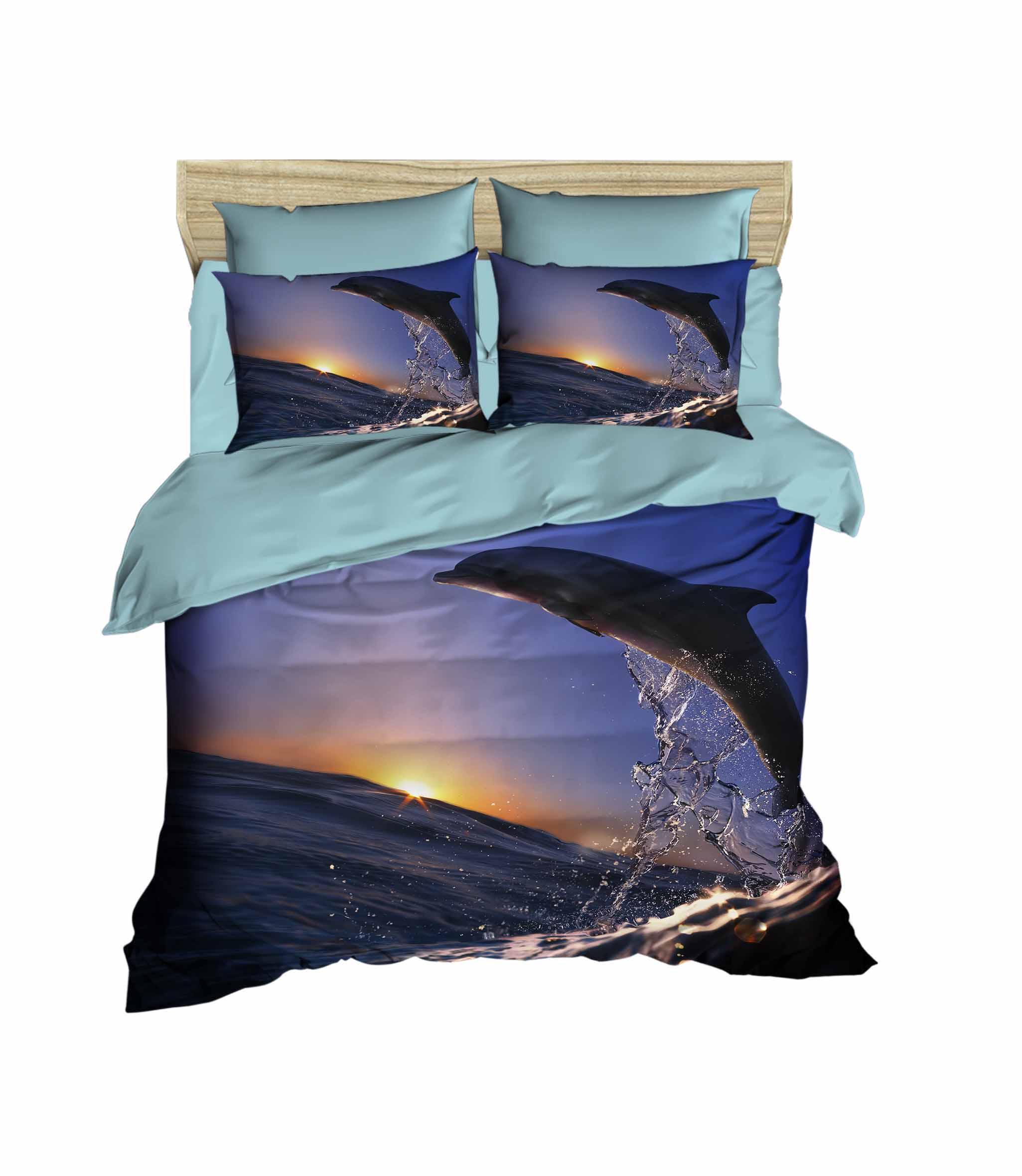 Çift Kişilik 3 Boyutlu 4 Parça Pamuk Saten 3D Nevresim Takımı