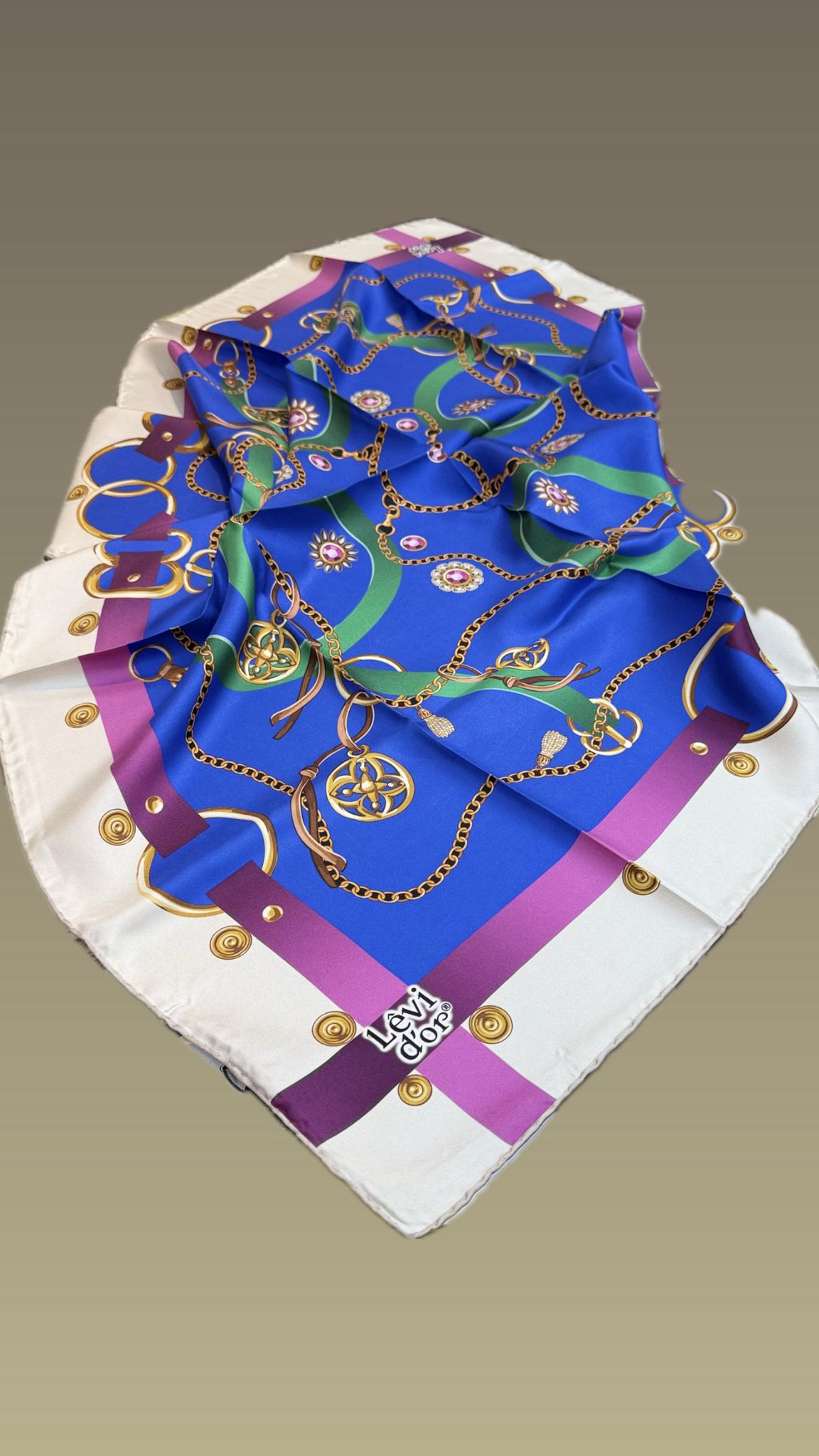 LEVİDOR TWİL İPEK EŞARP