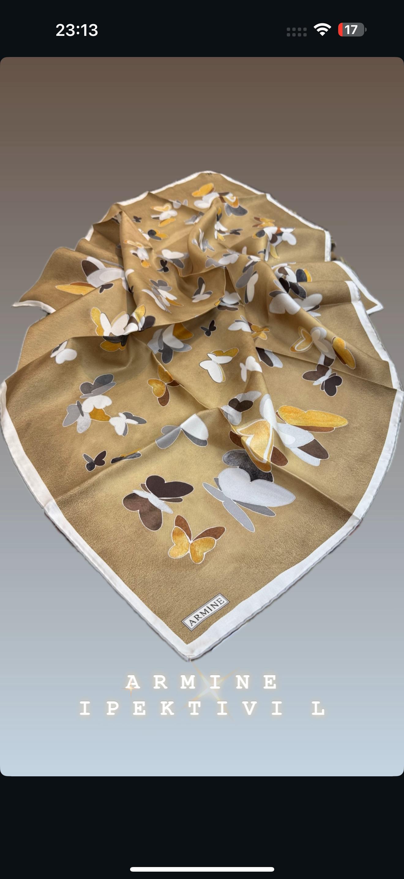 ARMİNE TWİL İPEK EŞARP