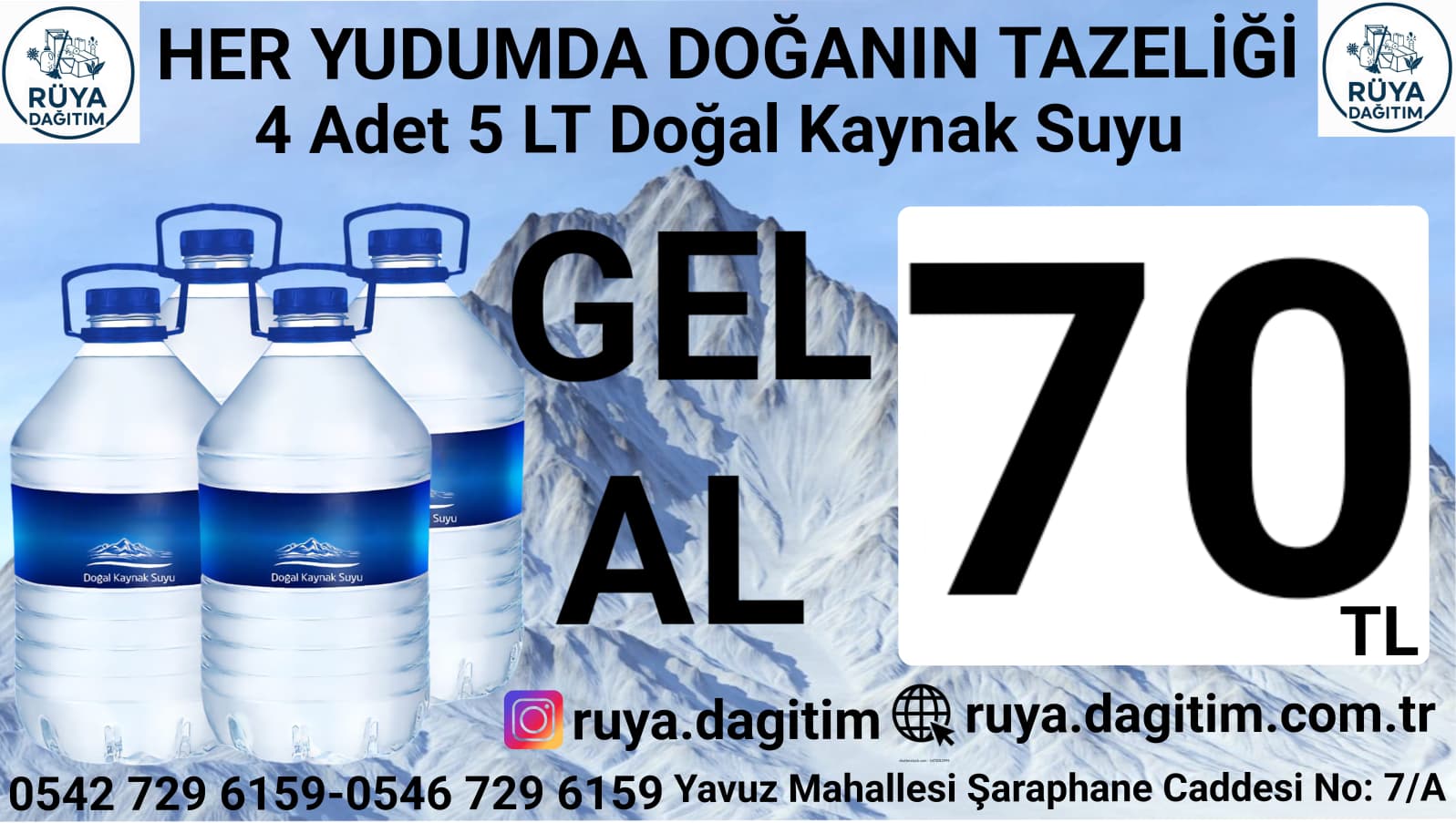 0,5 LT 12 ADET PET SU