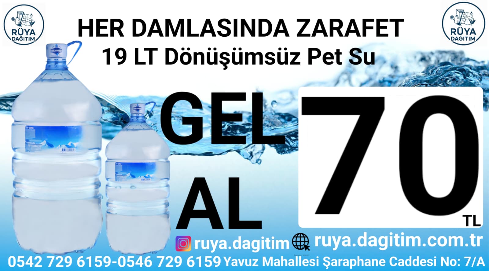 0,5 LT 12 ADET PET SU