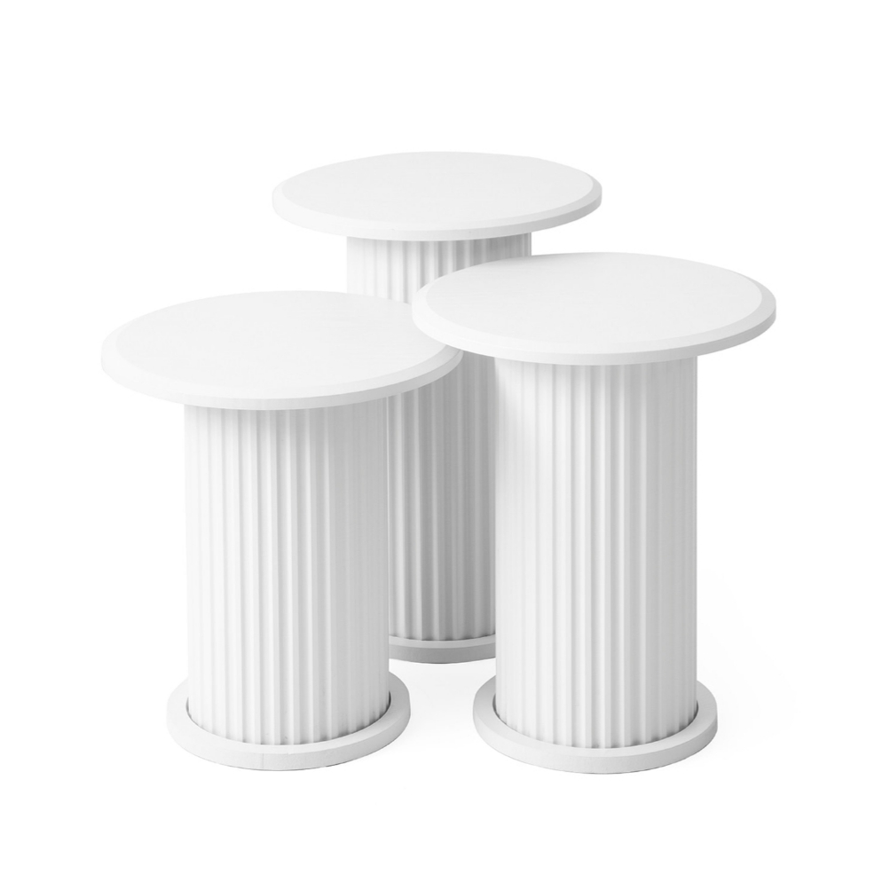 Mebran Kaplama 3’lü Zigon Sehpa – Modern, Şık ve Kullanışlı Tasarım ✨