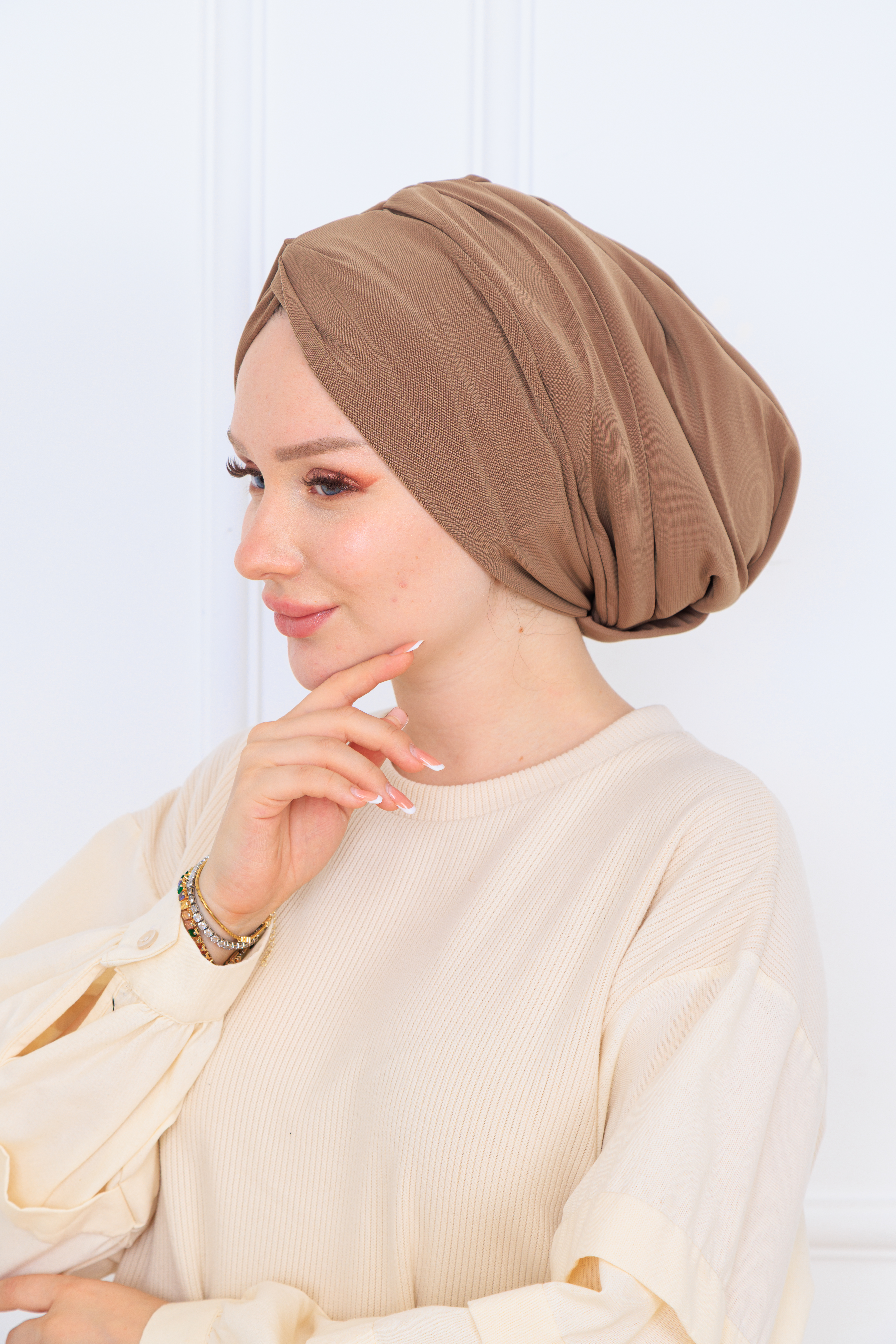 önü düğümlü dolgulu mocha bone