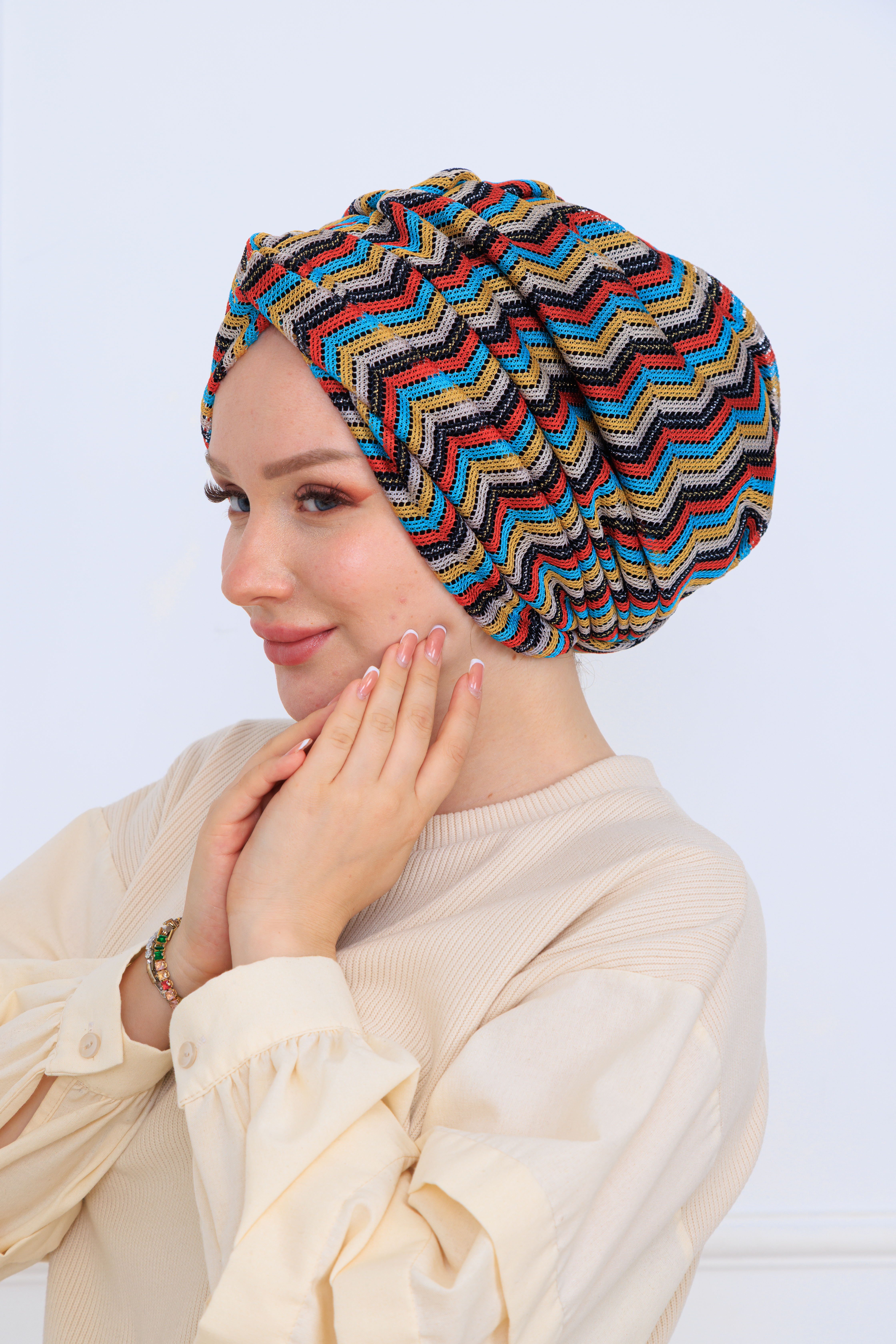 önü düğümlü dolgulu missoni bone