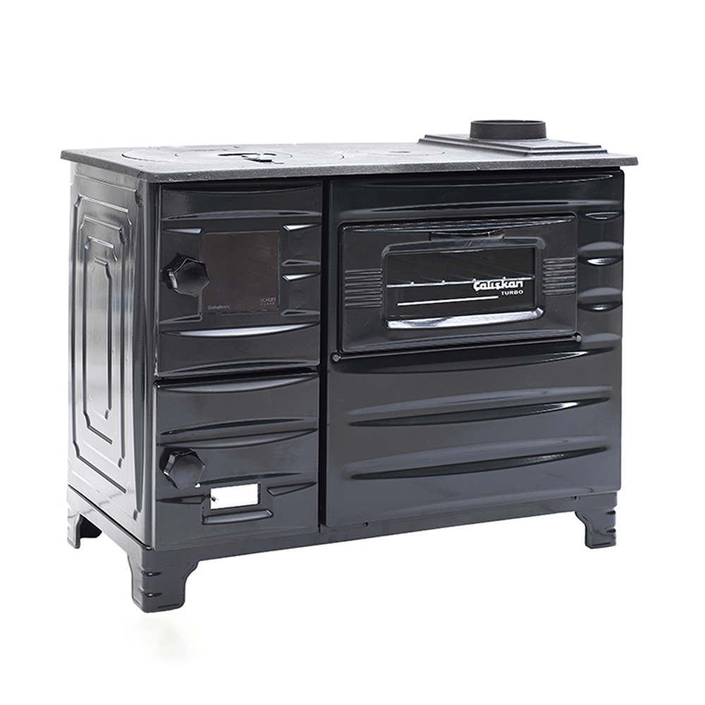 212 Mat Siyah Tuğlalı Lüks Kuzine