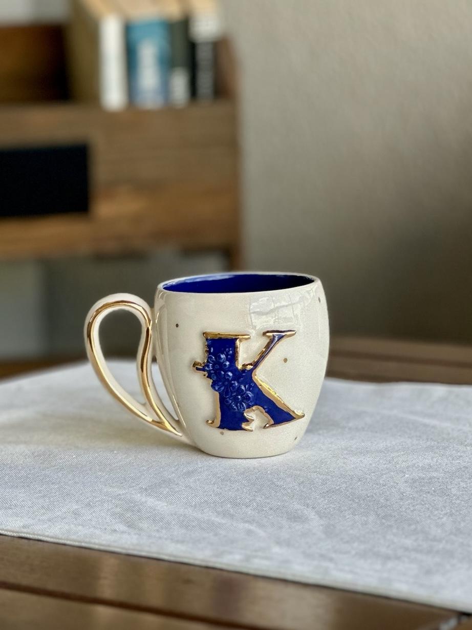 "K" Florals Kupa