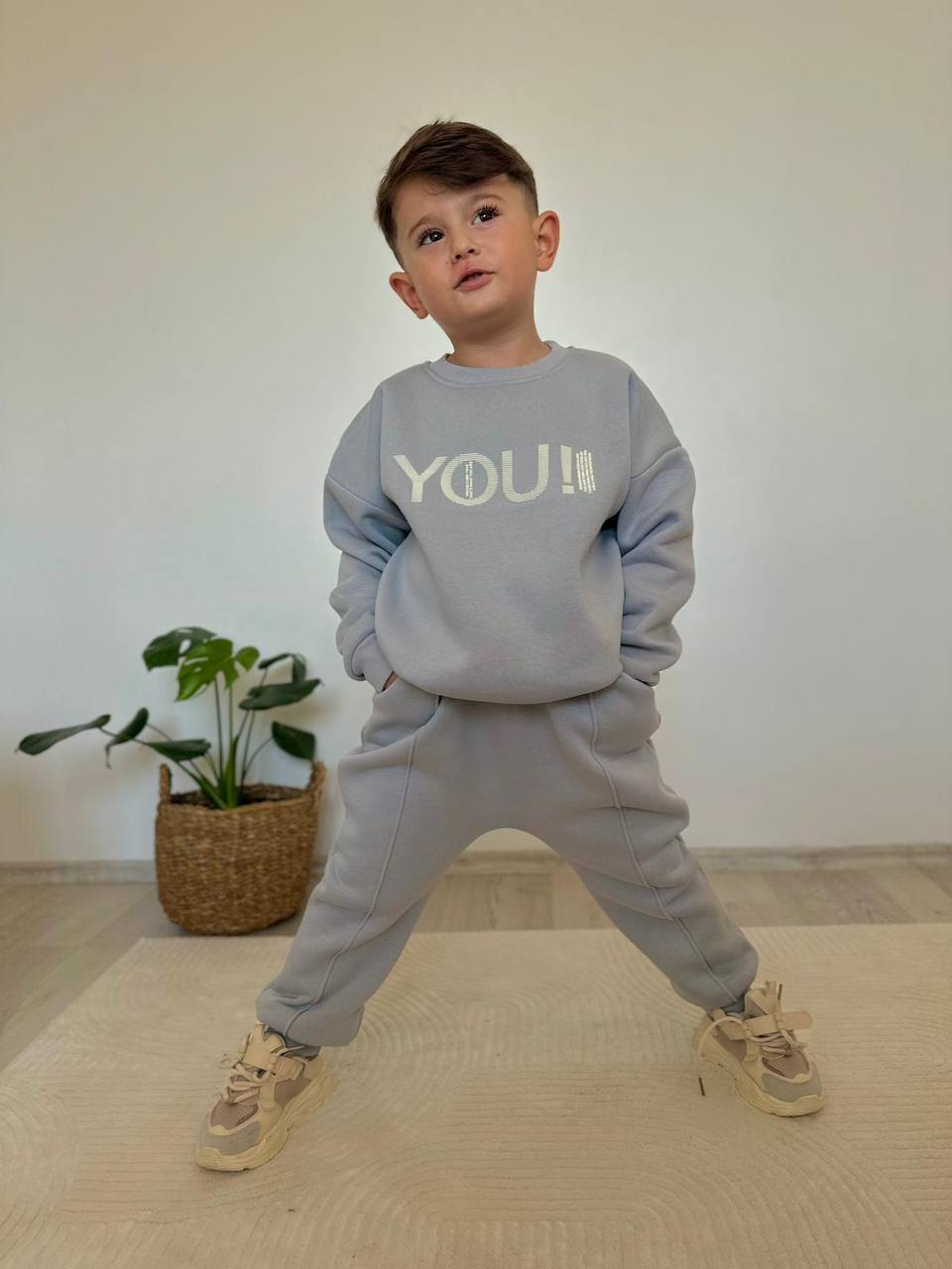 Erkek Gri Takım