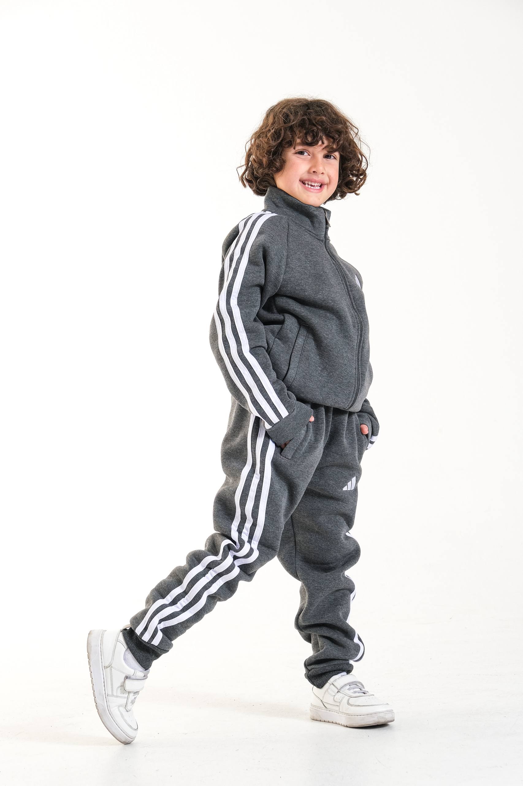 5–14 Yaş Çocuk 3 İplik Yoğun Şardonlu Eşofman Takımı