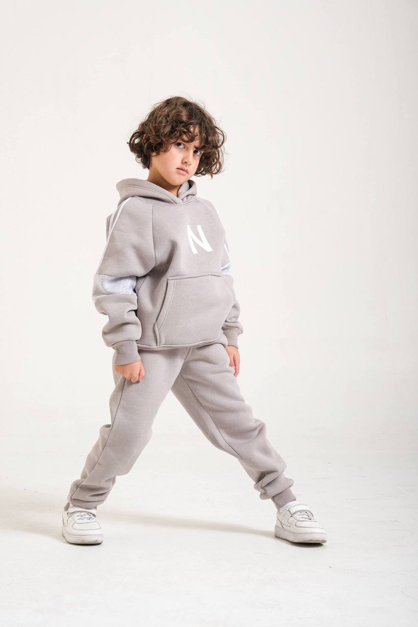 5–14 Yaş Çocuk 3 İplik Yoğun Şardonlu Eşofman Takımı