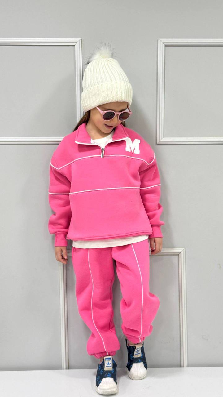 5–14 Yaş Çocuk 3 İplik Yoğun Şardonlu Eşofman Takımı