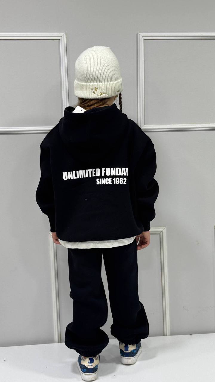 5–14 Yaş Çocuk 3 İplik Yoğun Şardonlu Eşofman Takımı