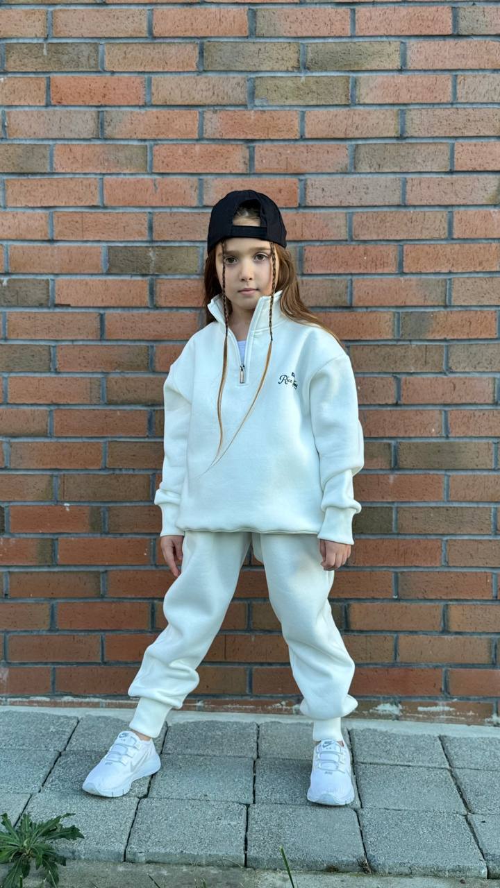 5–14 Yaş Çocuk 3 İplik Yoğun Şardonlu Eşofman Takımı