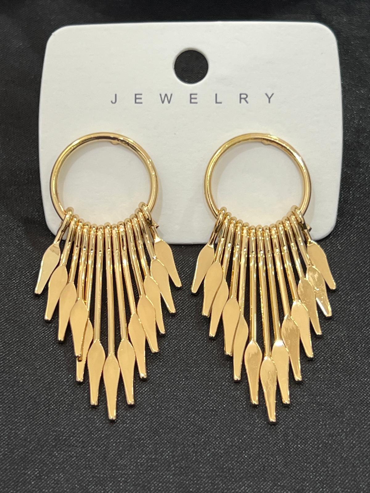 Gold sallantılı küpe