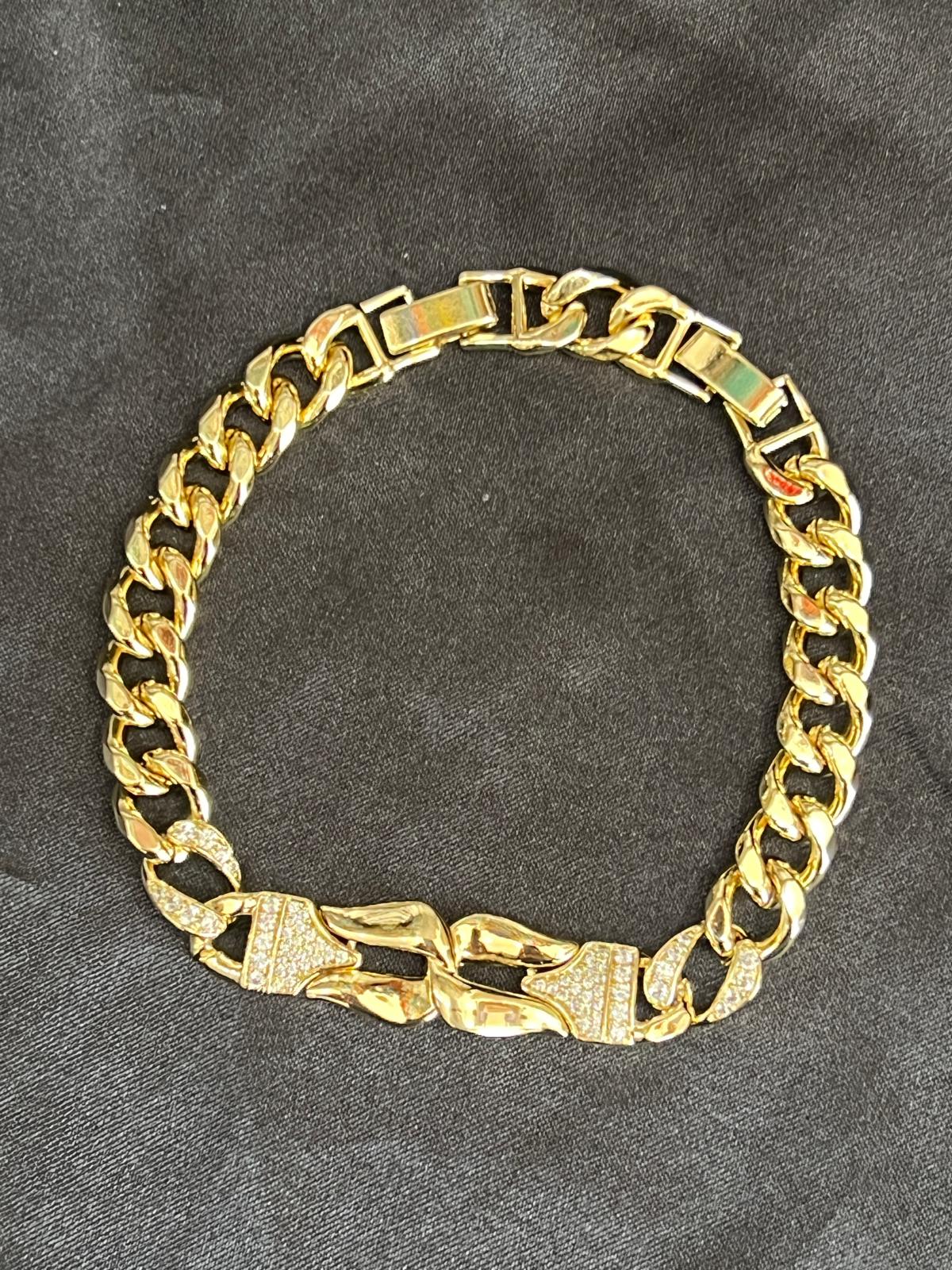 Taş detaylı zincir model xuping bileklik